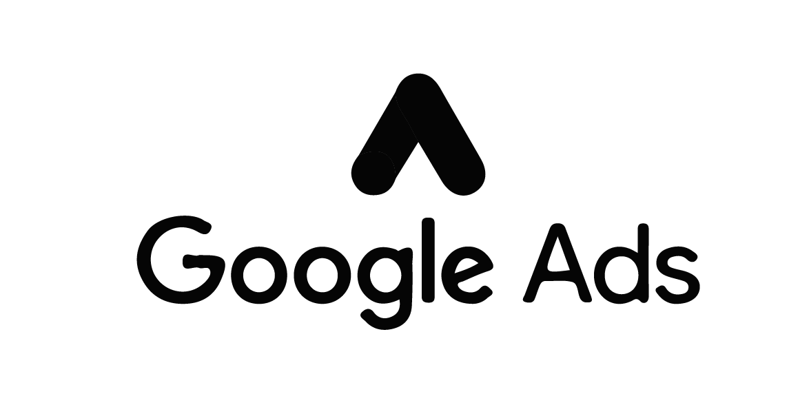 Google ads black and white logo