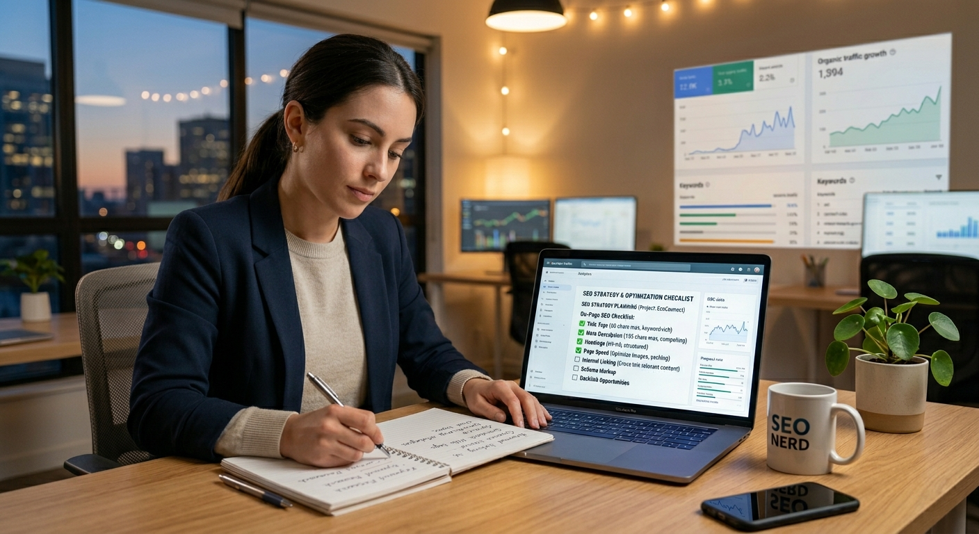 on page checklist for improving website SEO rankings