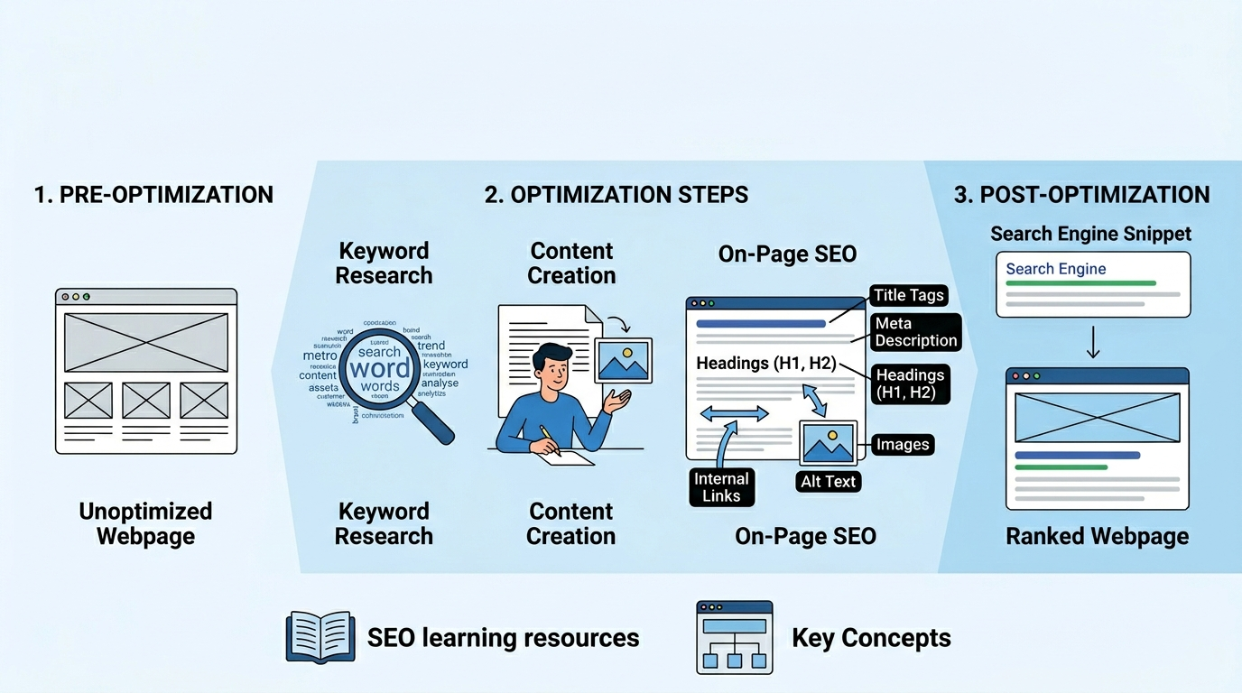 importance of on page checklist of optimisation for search rankings